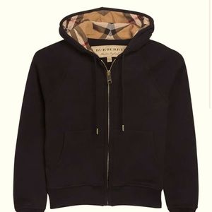 BURBERRY ZIP UP HOODIE